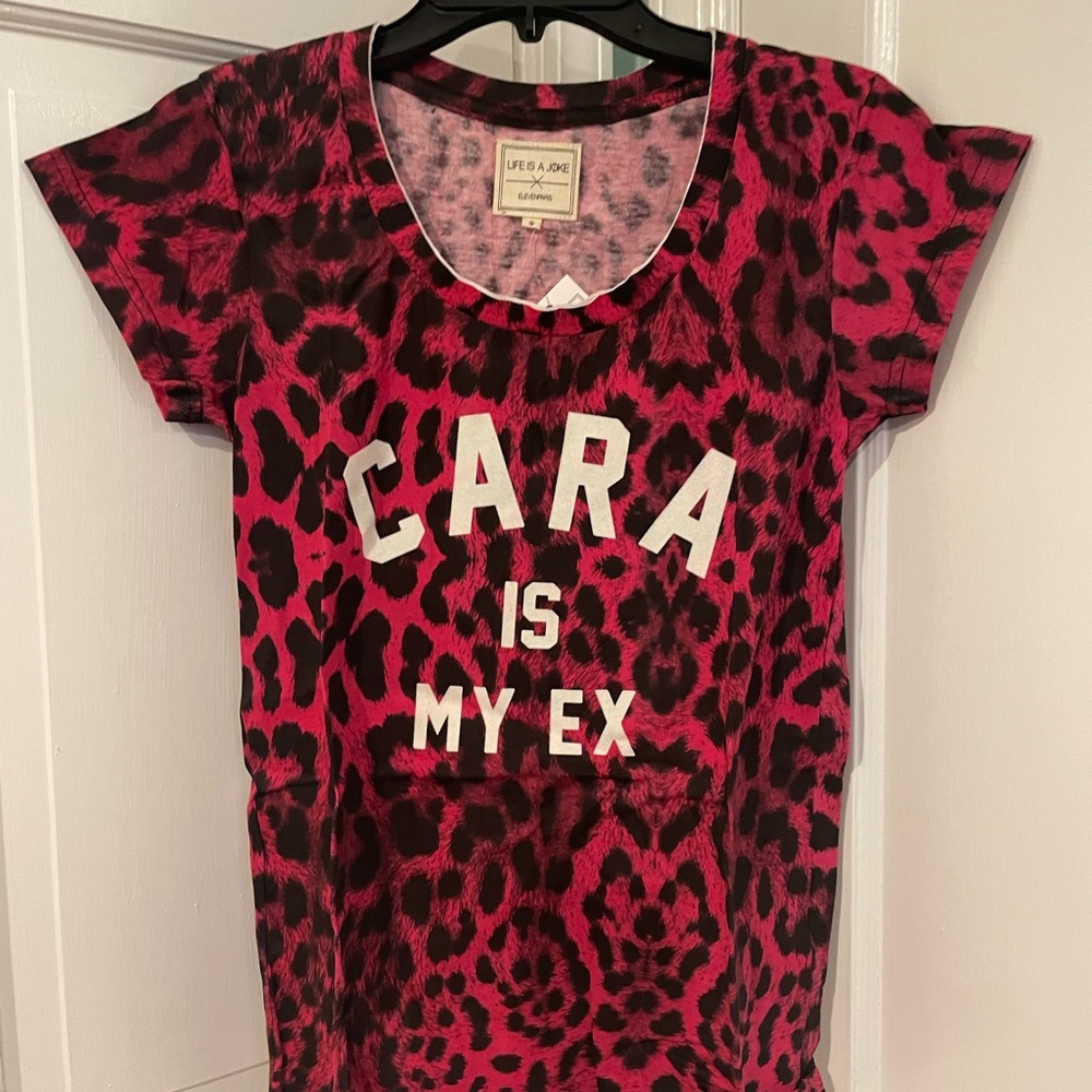 Eleven Paris Graphic Cara T-Shirt. Size S. NWT. MSRP$60.